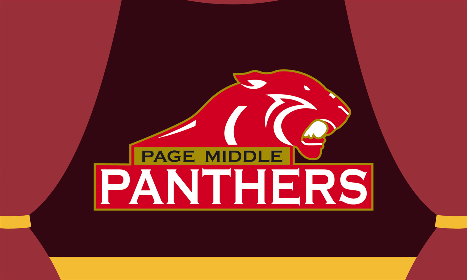 Page MIddle logo on stage graphic